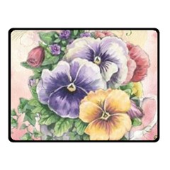 Lowers Pansy Fleece Blanket (small) by vintage2030