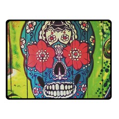 Mexican Skull Fleece Blanket (small) by alllovelyideas