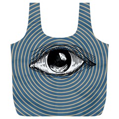 Pop Art Eye Full Print Recycle Bag (xl) by Valentinaart