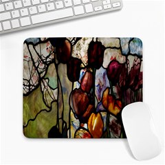 Tiffany Window Colorful Pattern Large Mousepads by Sapixe
