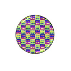 Cartoon Style Marine Life Motif Pattern Hat Clip Ball Marker by dflcprints