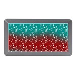Red Teal Music Memory Card Reader (Mini) Front