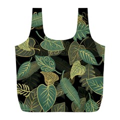 Autumn Fallen Leaves Dried Leaves Full Print Recycle Bag (l) by Nexatart