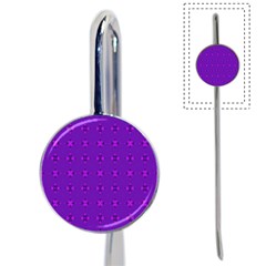 Bold Geometric Purple Circles Book Mark by BrightVibesDesign