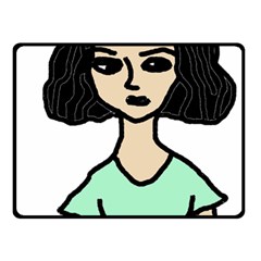 Angry Girl Fleece Blanket (small) by snowwhitegirl
