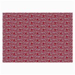 Retro Red Pattern Large Glasses Cloth (2-Side) Back