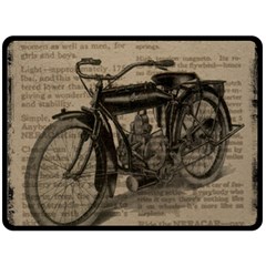 Bicycle Letter Double Sided Fleece Blanket (large)  by vintage2030