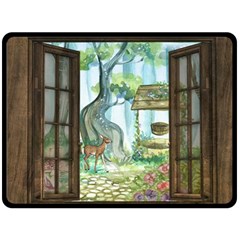 Town 1660349 1280 Fleece Blanket (large)  by vintage2030