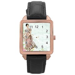 Background 1426677 1920 Rose Gold Leather Watch  by vintage2030