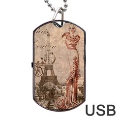Vintage 1254690 1280 Dog Tag Usb Flash (two Sides) by vintage2030