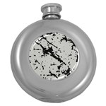 Fabric Textile Texture Macro Model Round Hip Flask (5 oz) Front