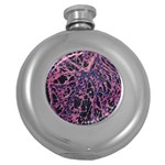 Fabric Textile Texture Macro Model Round Hip Flask (5 oz) Front