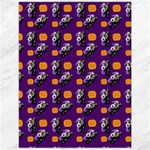 Halloween Skeleton Pumpkin Pattern Purple Canvas 12  x 16  11.86 x15.41  Canvas - 1