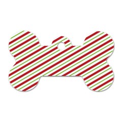 Stripes Striped Design Pattern Dog Tag Bone (two Sides) by Celenk