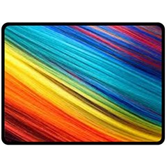 Rainbow Fleece Blanket (large)  by NSGLOBALDESIGNS2