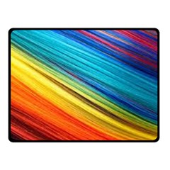 Rainbow Double Sided Fleece Blanket (small)  by NSGLOBALDESIGNS2