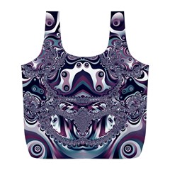 Fractal Art Artwork Design Full Print Recycle Bag (l) by Simbadda