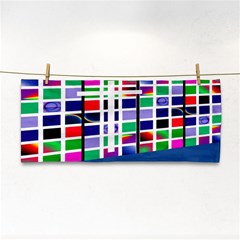 Color Graffiti Pattern Geometric Hand Towel by Nexatart