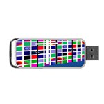 Color Graffiti Pattern Geometric Portable USB Flash (One Side) Front