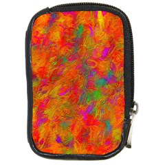 Abstract Pattern Art Canvas Compact Camera Leather Case by Nexatart