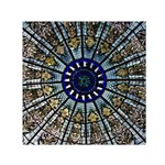 Pattern Art Form Architecture Small Satin Scarf (Square) Front