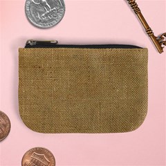 Burlap Coffee Sack Grunge Knit Look Mini Coin Purse by dressshop