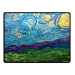 A Very Very Starry Night Double Sided Fleece Blanket (Small)  45 x34  Blanket Front