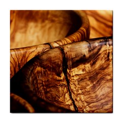 Olive Wood Wood Grain Structure Tile Coasters by Sapixe