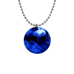 Jellyfish Sea Diving Sea Animal 1  Button Necklace by Sapixe