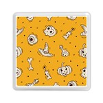 Funny Halloween Party Pattern Memory Card Reader (Square) Front