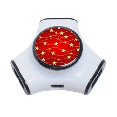 Background Christmas Decoration 3-port Usb Hub by Simbadda