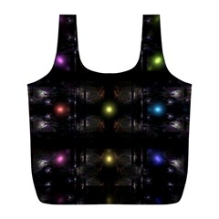 Abstract Sphere Box Space Hyper Full Print Recycle Bag (l) by Simbadda