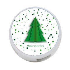 Fir Tree Christmas Christmas Tree 4-port Usb Hub (two Sides) by Simbadda