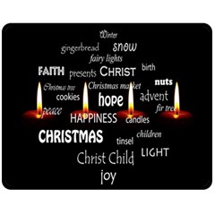 Candles Christmas Advent Light Fleece Blanket (medium)  by Wegoenart