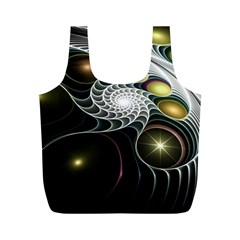 Fractal Bulbs Fantasy Curve Full Print Recycle Bag (m) by Wegoenart