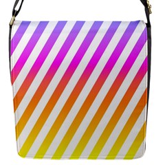 Abstract Lines Mockup Oblique Flap Closure Messenger Bag (s) by Wegoenart