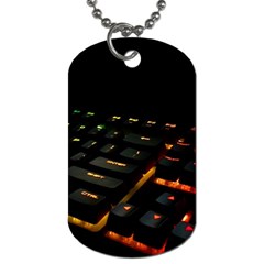 Keyboard Led Technology Dog Tag (two Sides) by Wegoenart