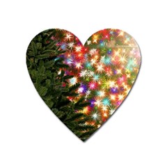 Christmas Tree Fir Tree Star Heart Magnet by Wegoenart