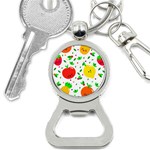 Pattern Fruit Fruits Orange Green Bottle Opener Key Chains Front