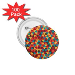 Background Triangles Retro Vintage 1 75  Buttons (100 Pack)  by Wegoenart