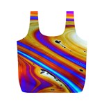 Abstract Architecture Background Full Print Recycle Bag (M) Back