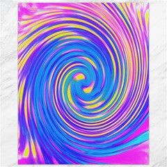 Cool Abstract Pink Blue And Yellow Twirl Liquid Art Canvas 16  X 20  by myrubiogarden