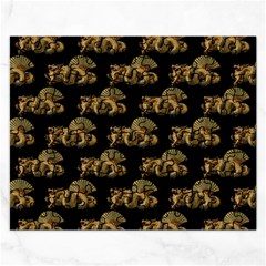 Dragon Motif Print Pattern Rectangular Jigsaw Puzzl by dflcprintsclothing