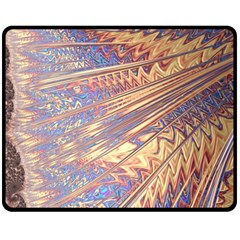 Flourish Artwork Fractal Expanding Fleece Blanket (medium)  by Pakrebo