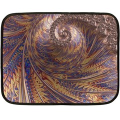 Swirl Fractal Fantasy Whirl Fleece Blanket (mini) by Pakrebo