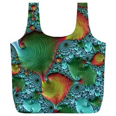 Fractal Art Colorful Pattern Full Print Recycle Bag (xl) by Pakrebo