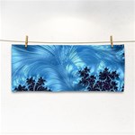 Fractal Art Feather Swirls Puffy Hand Towel Front