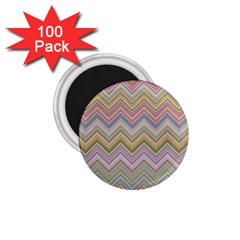 Chevron Colorful Background Vintage 1 75  Magnets (100 Pack)  by Pakrebo