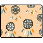 Dreamcatcher Pattern Pen Background Fleece Blanket (Medium)  60 x50  Blanket Front