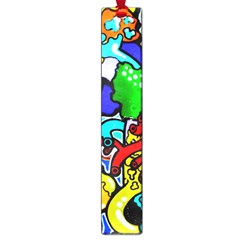 Graffiti Abstract With Colorful Tubes And Biology Artery Theme Large Book Marks by genx